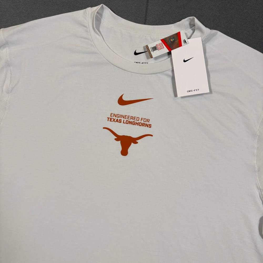 University of Texas Longhorns Nike Dri-FIT Soft Yoga Style Tee Vented X-Large